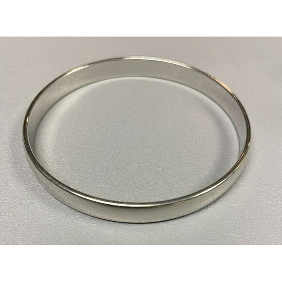 Signed MONET Silver Tone Bangle Womens Bracelet - Picture 2 of 4